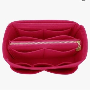 LV Neverfull GM organizer Protector Purse Pink NEW Felt